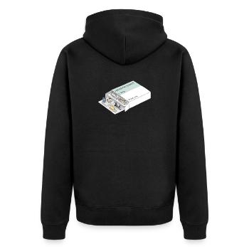 Antidepressants Cats - Anti Depressionen Pillen - Unisex Premium Bio Zip Hoodie - Schwarz - Hinten - Nico (187cm)