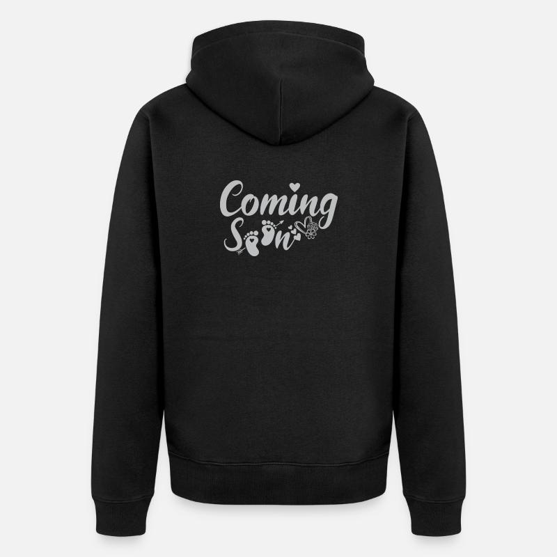 À venir - Veste à capuche bio Premium Unisexe - noir