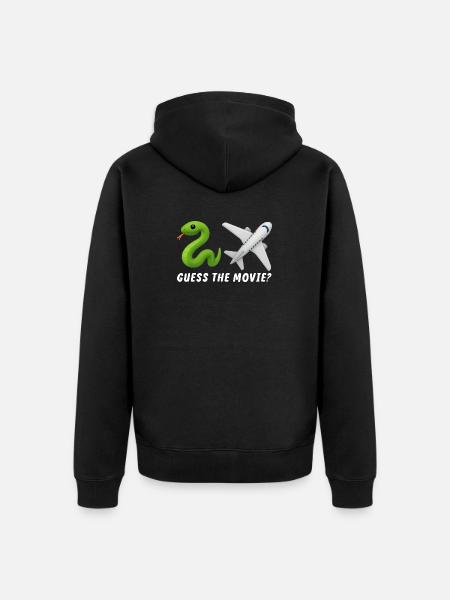 Guess the Movie Funny Humorous - Unisex Premium Organic Zip Hoodie - black