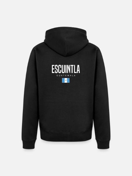 Escuintla Guatemala Guatemalteken - Unisex Premium Organic Zip Hoodie - black