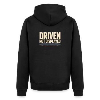 Autocross de piste de la Journée de la Piste Poussière de Frein HPDE - Veste à capuche bio Premium Unisexe - noir - Dos - Nico (187cm)