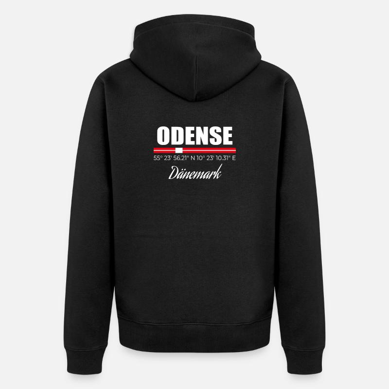 Odense - Veste à capuche bio Premium Unisexe - noir