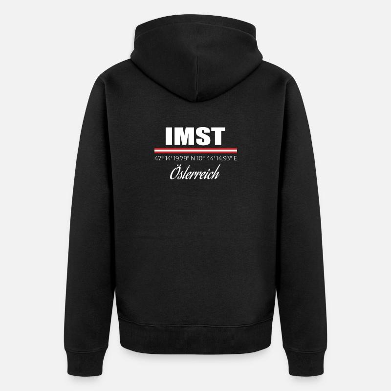 Imst - Veste à capuche bio Premium Unisexe - noir