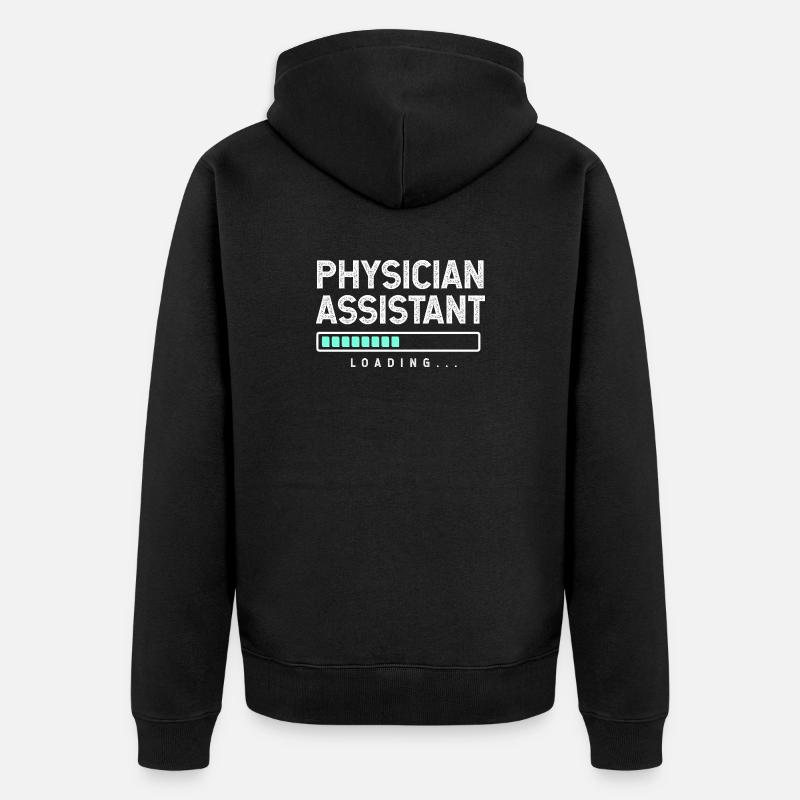 Assistant médical infirmier MFA PA - Veste à capuche bio Premium Unisexe - noir