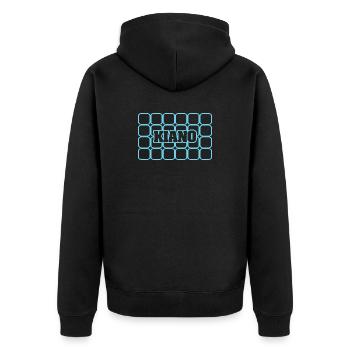 Cadeau pour Kiano - Veste à capuche bio Premium Unisexe - noir - Dos - Nico (187cm)