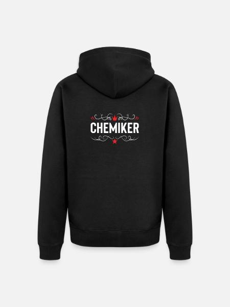 Chemiker Beruf - Unisex Premium Bio Zip Hoodie - Schwarz