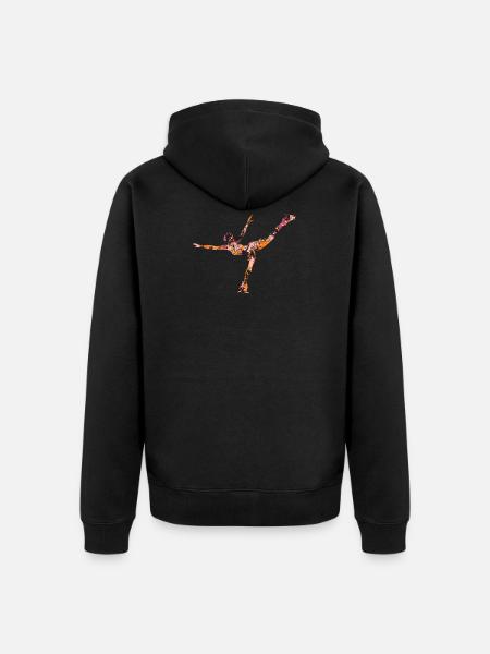 Eiskunstlauf - Unisex Premium Bio Zip Hoodie - Schwarz
