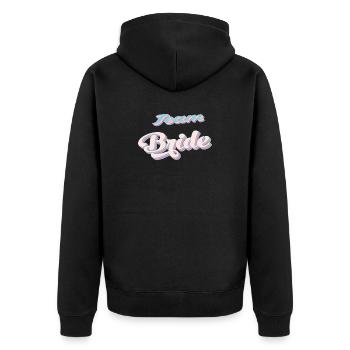 Team de la mariée team bride evjf - Veste à capuche bio Premium Unisexe - noir - Dos - Nico (187cm)