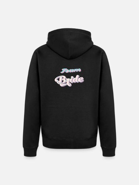Team bride bachelorette party - Unisex Premium Organic Zip Hoodie - black