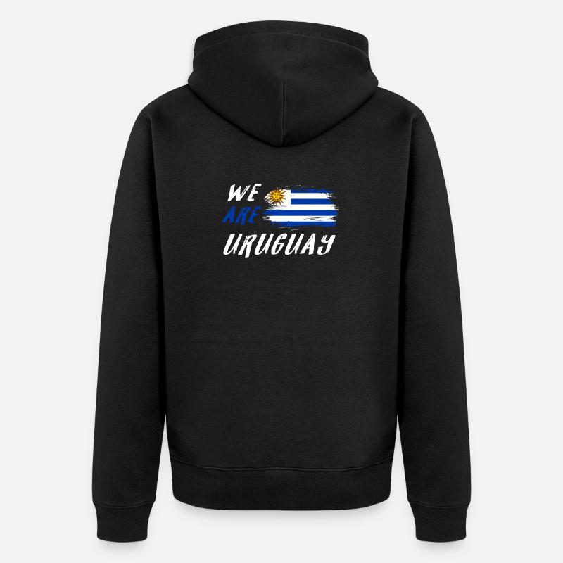 nous sommes l'Uruguay - Veste à capuche bio Premium Unisexe - noir