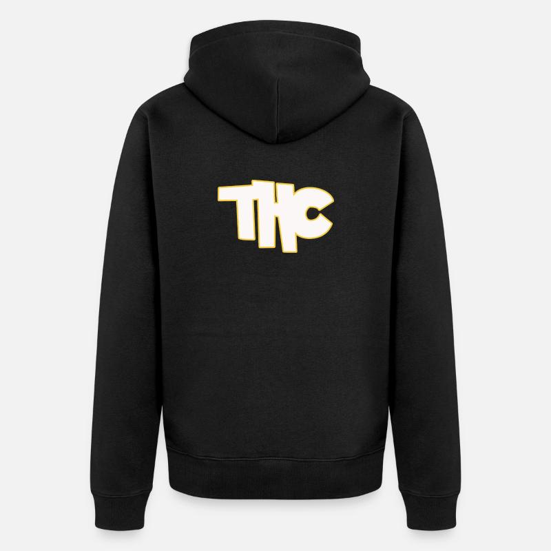 THC - Veste à capuche bio Premium Unisexe - noir