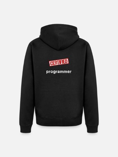 Programmeur - Veste à capuche bio Premium Unisexe - noir