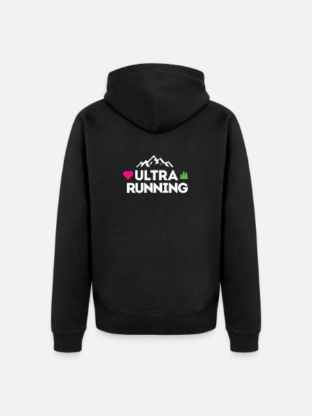 Ultra Running – My Love - Unisex Premium Organic Zip Hoodie - black