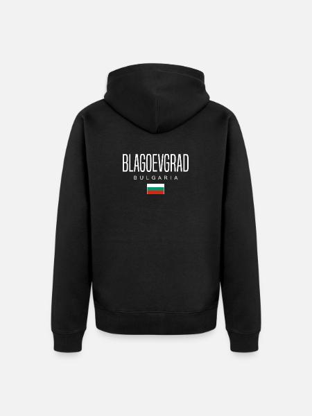 Blagoevgrad Bulgaria - Unisex Premium Organic Zip Hoodie - black