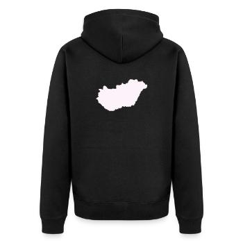 Pays hongrois - Veste à capuche bio Premium Unisexe - noir - Dos - Nico (187cm)