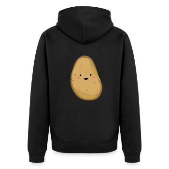 Cute Potato - Veste à capuche bio Premium Unisexe - noir - Dos - Nico (187cm)