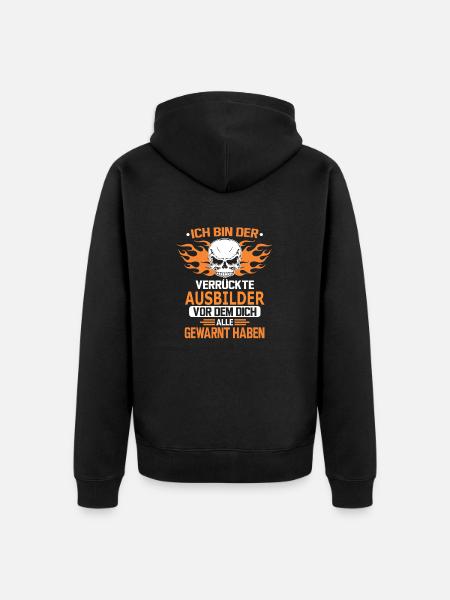 AUSBILDER - Unisex Premium Bio Zip Hoodie - Schwarz