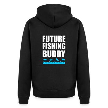 future fishing buddy - Veste à capuche bio Premium Unisexe - noir - Dos - Nico (187cm)