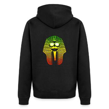Pharaon Swagg Rasta - Veste à capuche bio Premium Unisexe - noir - Dos - Nico (187cm)