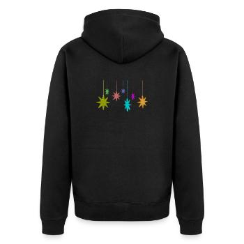 étoile de Noël - Veste à capuche bio Premium Unisexe - noir - Dos - Nico (187cm)