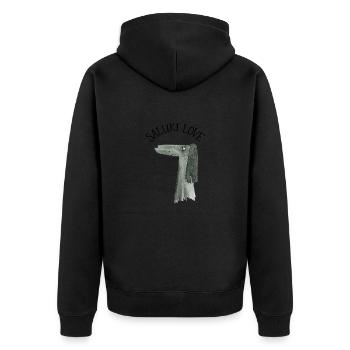 Saluki Love - Veste à capuche bio Premium Unisexe - noir - Dos - Nico (187cm)