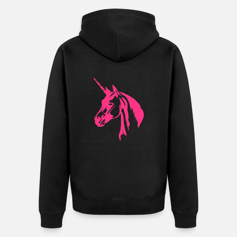 einhorn_01 - Veste à capuche bio Premium Unisexe - noir