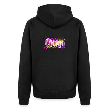 Maman - Veste à capuche bio Premium Unisexe - noir - Dos - Nico (187cm)