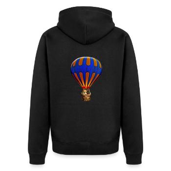 Montgolfière 3 - Veste à capuche bio Premium Unisexe - noir - Dos - Nico (187cm)