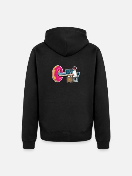 Técnico de radiología TAC Donut Radiología - Chaqueta con capucha prémium ecológica unisex - negro