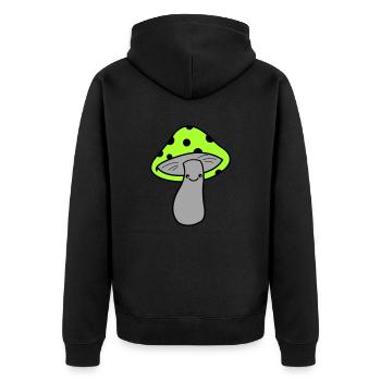 Champignon - Veste à capuche bio Premium Unisexe - noir - Dos - Nico (187cm)