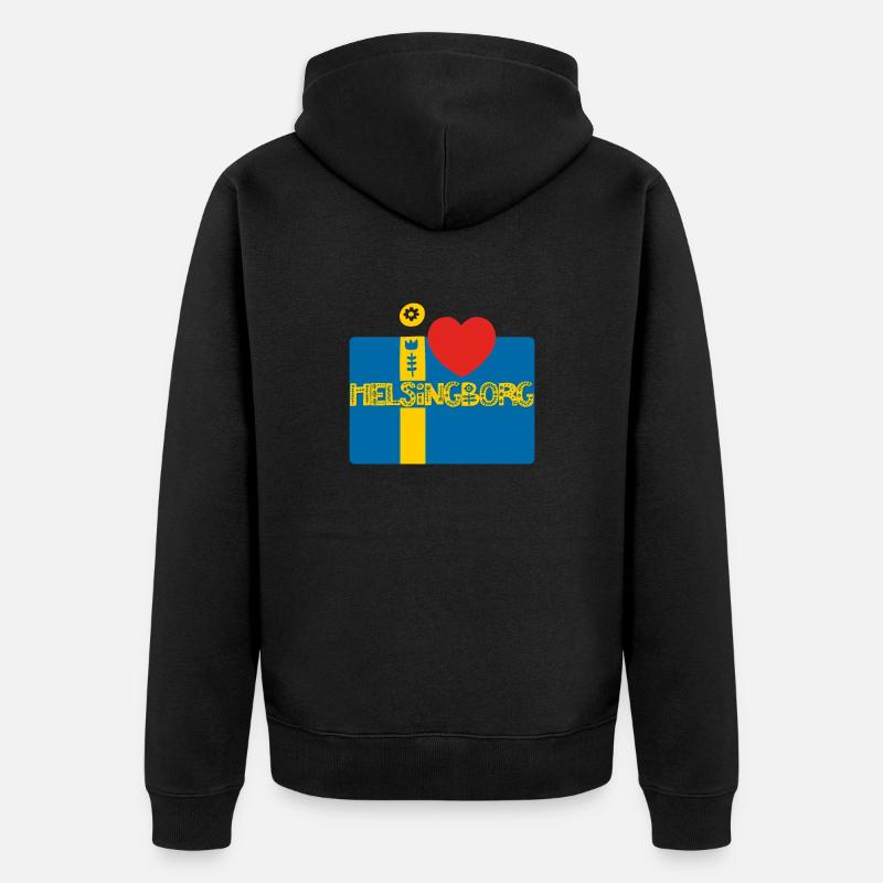 Helsingborg - Veste à capuche bio Premium Unisexe - noir