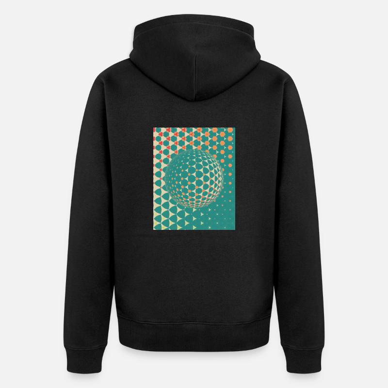 globe - Veste à capuche bio Premium Unisexe - noir