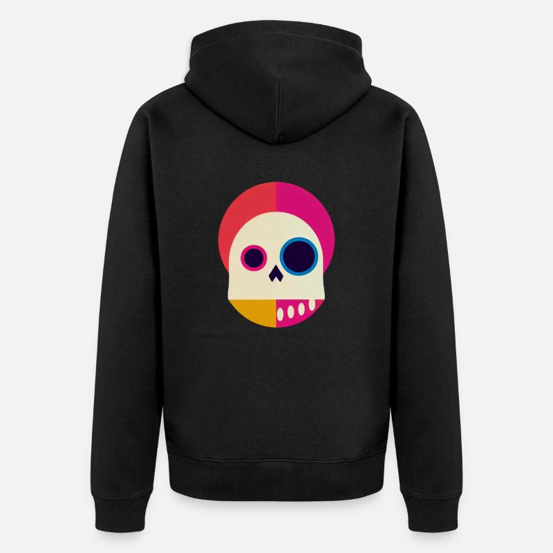 Le clown mort-vivant - Veste à capuche bio Premium Unisexe - noir