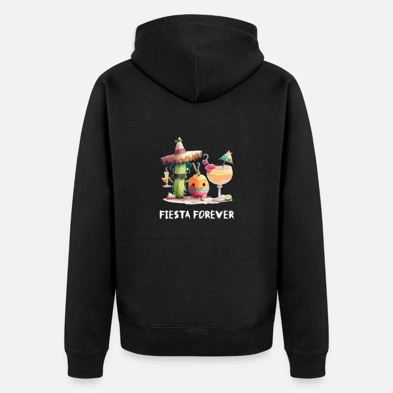 Fiesta forever - Veste à capuche bio Premium Unisexe - noir