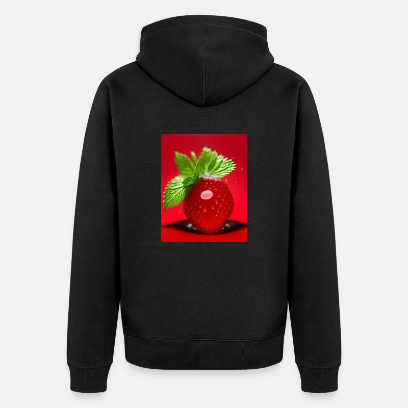 Fraise - Veste à capuche bio Premium Unisexe - noir