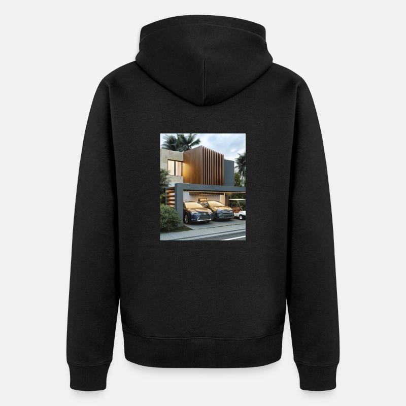 Maison - Veste à capuche bio Premium Unisexe - noir