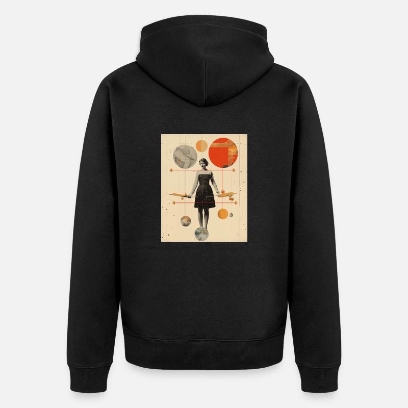 Sagittarius - Unisex Premium Organic Zip Hoodie - black