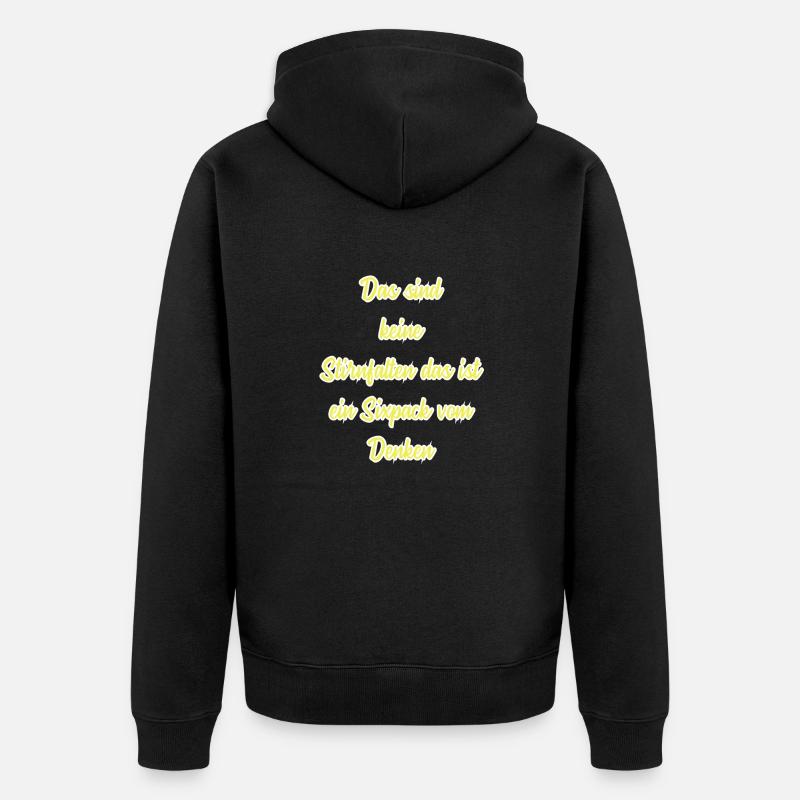 lustige sprüche lehrer - Unisex Premium Bio Zip Hoodie - Schwarz