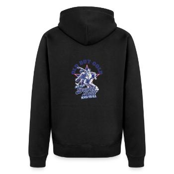 Vieux mais en or Jouez au basket-ball jamais trop vieux - Veste à capuche bio Premium Unisexe - noir - Dos - Nico (187cm)