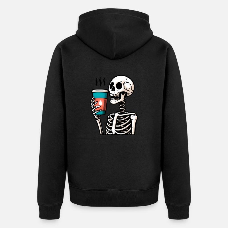 Thé Caffé Os - Veste à capuche bio Premium Unisexe - noir