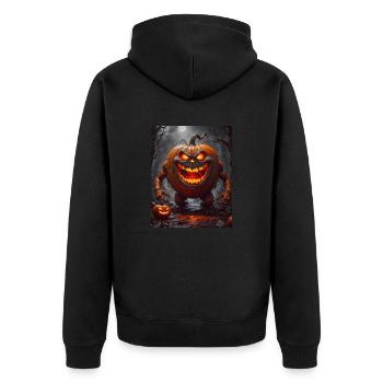 légumes Apocalypse Monster citrouille géante - Veste à capuche bio Premium Unisexe - noir - Dos - Nico (187cm)