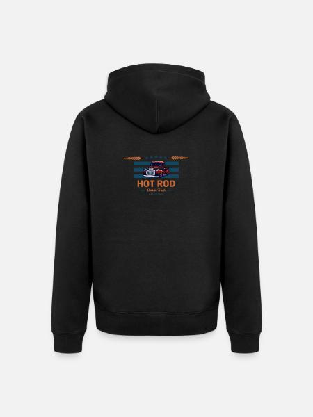 Hot Rod / Hot Rods - Unisex Premium Bio Zip Hoodie - Schwarz