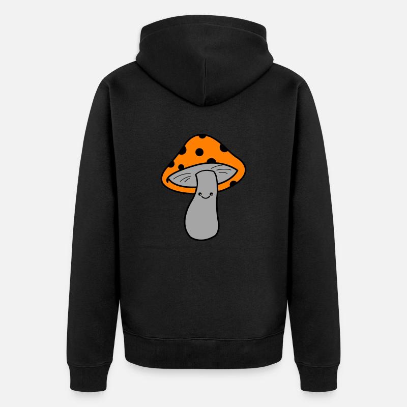 Pilz Champignon - Veste à capuche bio Premium Unisexe - noir