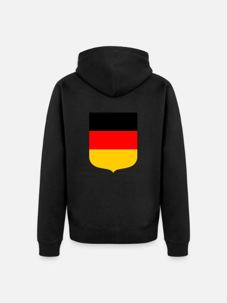 Germany - Unisex Premium Organic Zip Hoodie - black