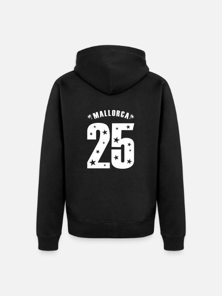 Mallorca 25 shirt 2025 - Unisex Premium Organic Zip Hoodie - black