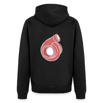 Turbo - Veste à capuche bio Premium Unisexe - noir - Dos - Nico (187cm)