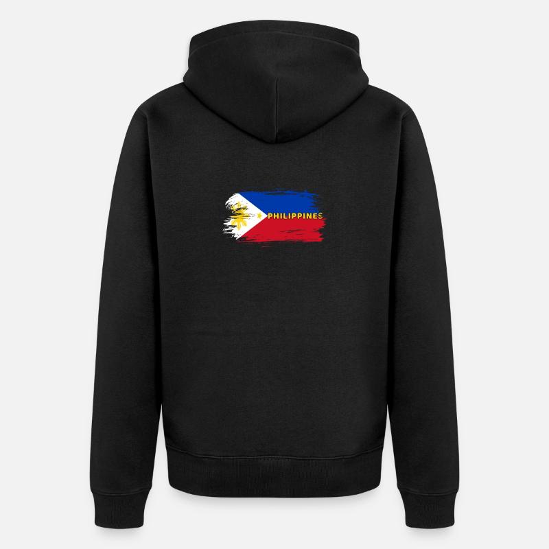 Philippines Drapeau / Cadeau Manille Filipino - Veste à capuche bio Premium Unisexe - noir