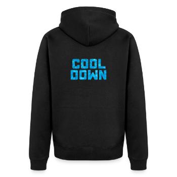 rafraîchir piscine eau piscine dicton cool - Veste à capuche bio Premium Unisexe - noir - Dos - Nico (187cm)