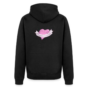 Pranks Coordinator St. Patrick's Day - Unisex Premium Organic Zip Hoodie - black - Back - Nico (187cm)