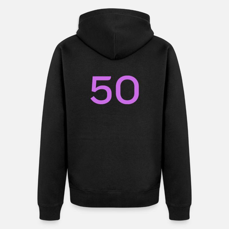 50 - Veste à capuche bio Premium Unisexe - noir